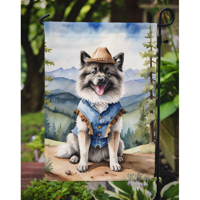 Drapeau Cowboy Welcome Garden, Spitz loup