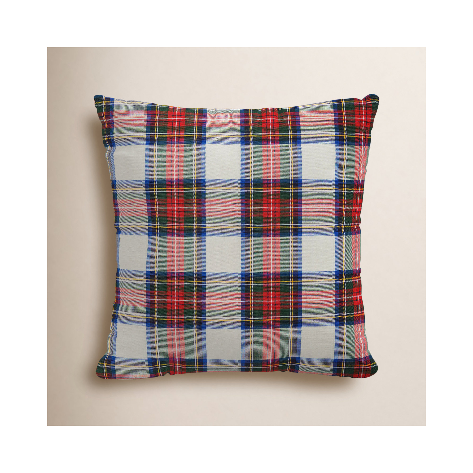 Rockleigh Plaid Cotton Pillow Cover, Pillow Cover Only - No Insert, 20" x 20"