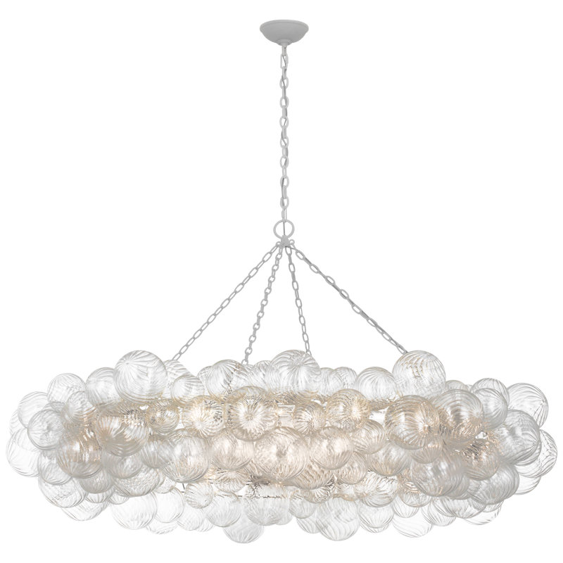 Talia 16 - Light Chandelier, Plaster White