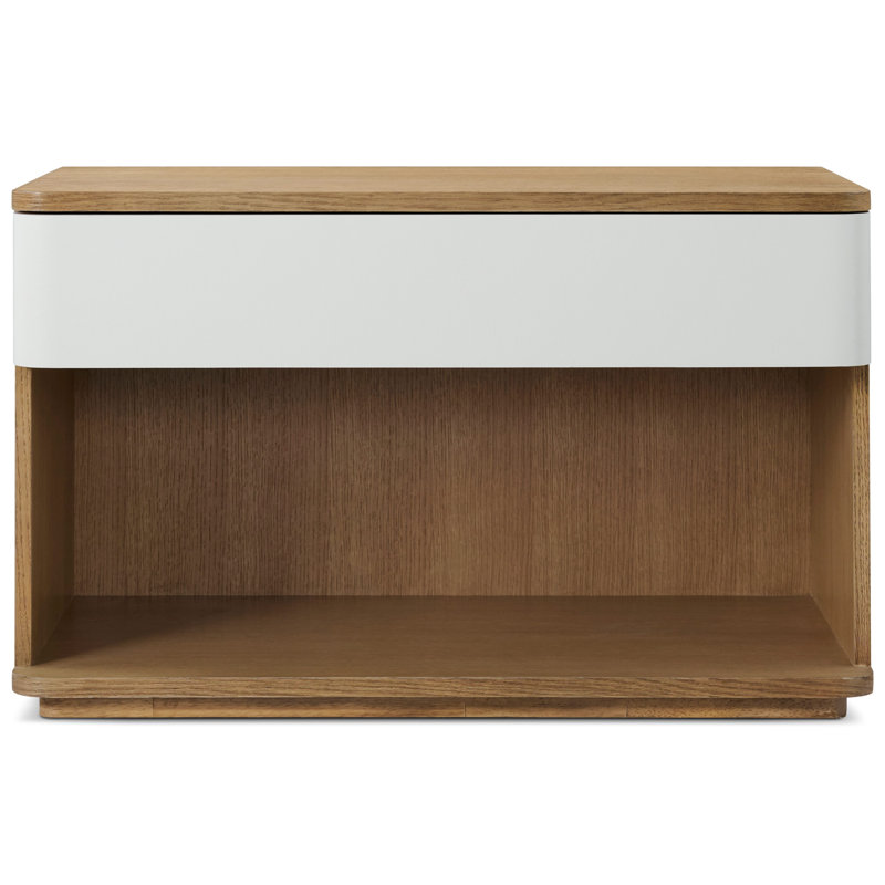 Seoul 1 - Drawer Nightstand, White/Natural