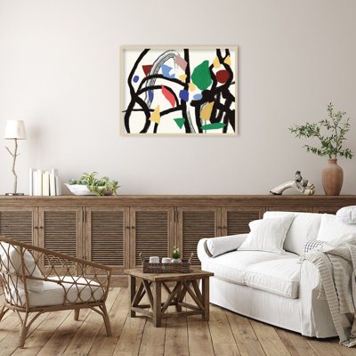 «Colors in the Forest 03» par Little Dean, impression sur bois encadrée