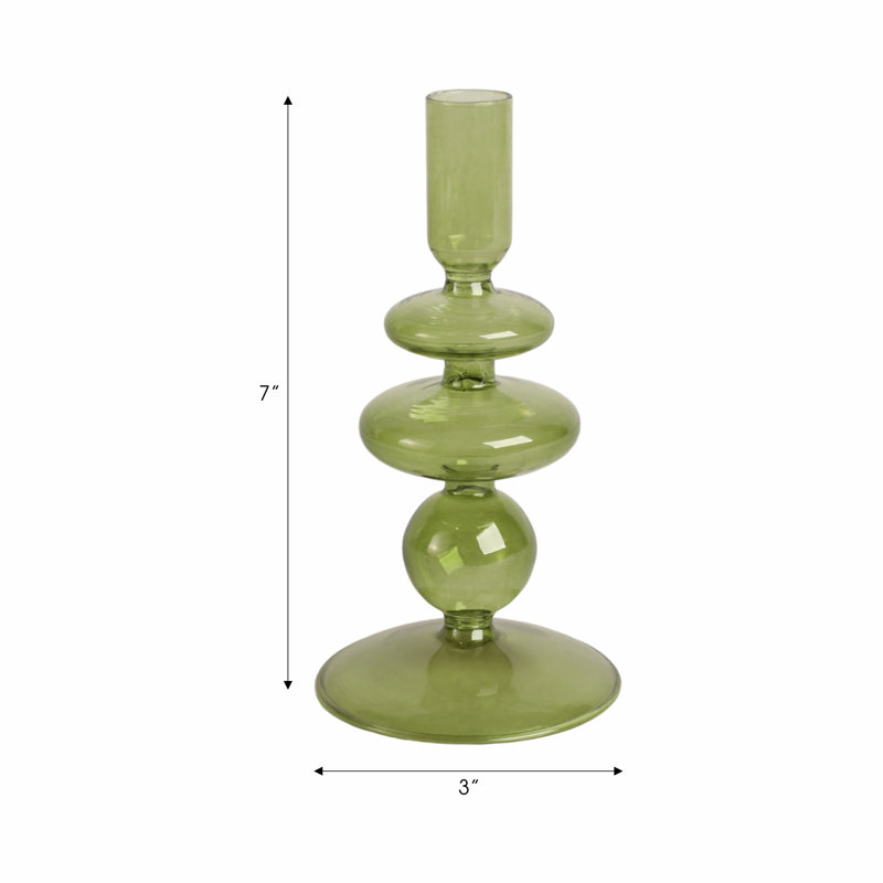 Candlestick Holder, Green