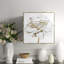 White Gold Peony Framed Graphic Art Canvas-38633765