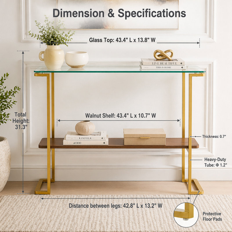 Table de canapé, console de rangement