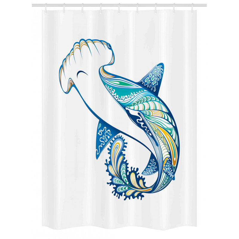 Shower Curtain with Hooks Included, 54" W x 78" L