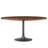 Lippa Round Pedestal Solid Wood And Metal Dining Table-104318247-104318248