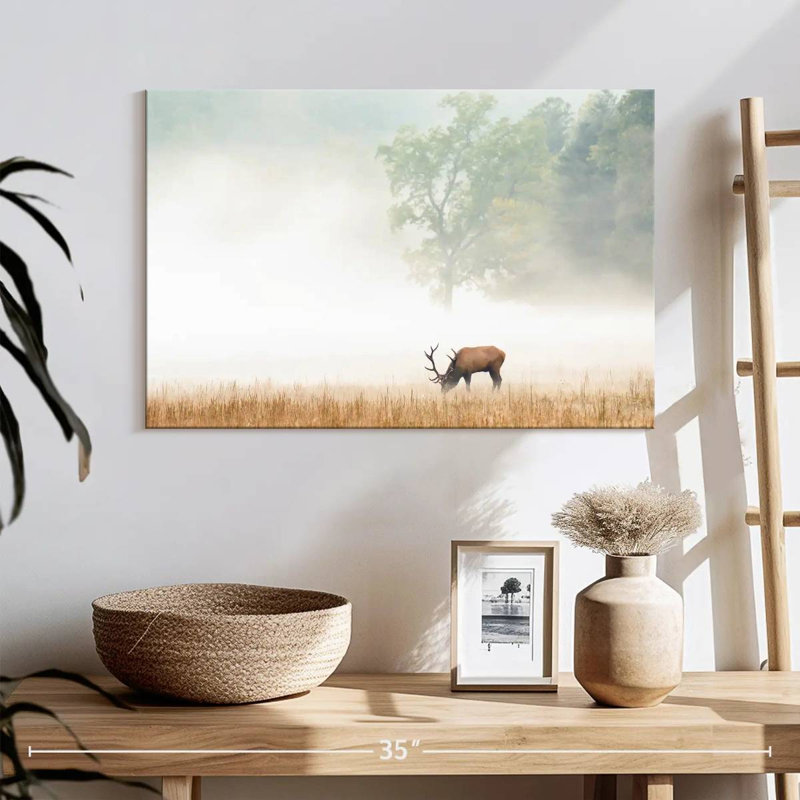 Foggy Elk, 16" H x 24" W