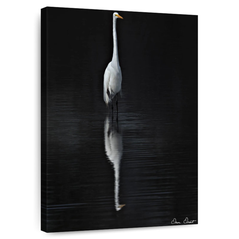 Brampt Elegant Egret I, 12" H x 8" W
