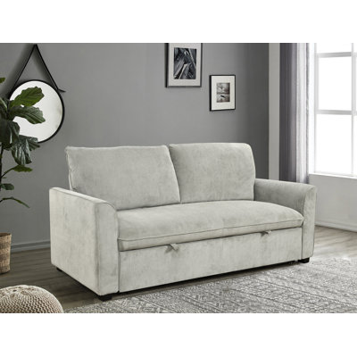 Modern Fabric Loveseat Futon Sofa Couch W/Pullout Bed
