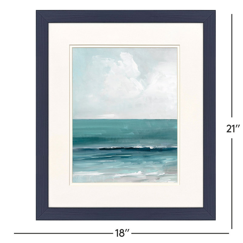 Teal Seas Framed Art