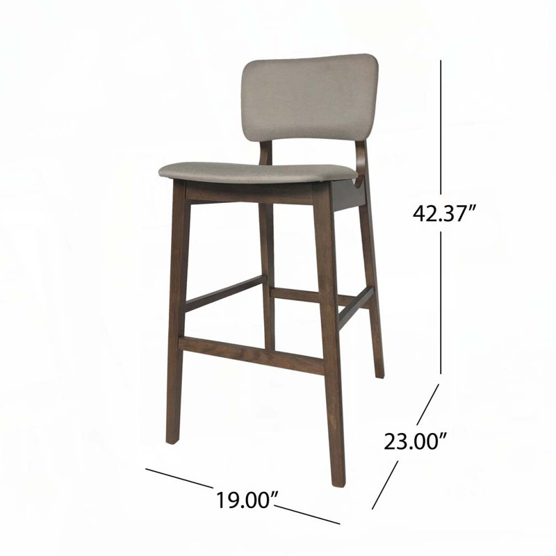 Tabouret de bar en bois, Beige