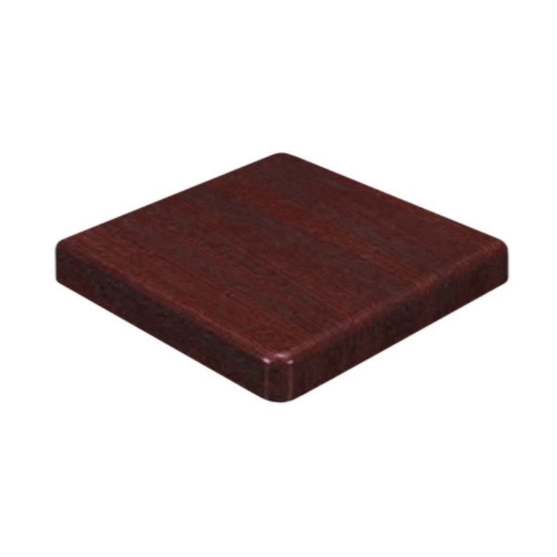 Plateau de table en résine, Acajou foncé, l 24 po x L 24 po