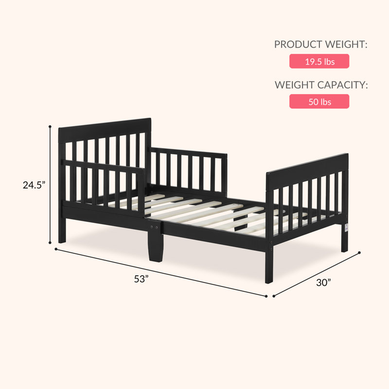  Dream On Me Finn Toddler Bed, Black
