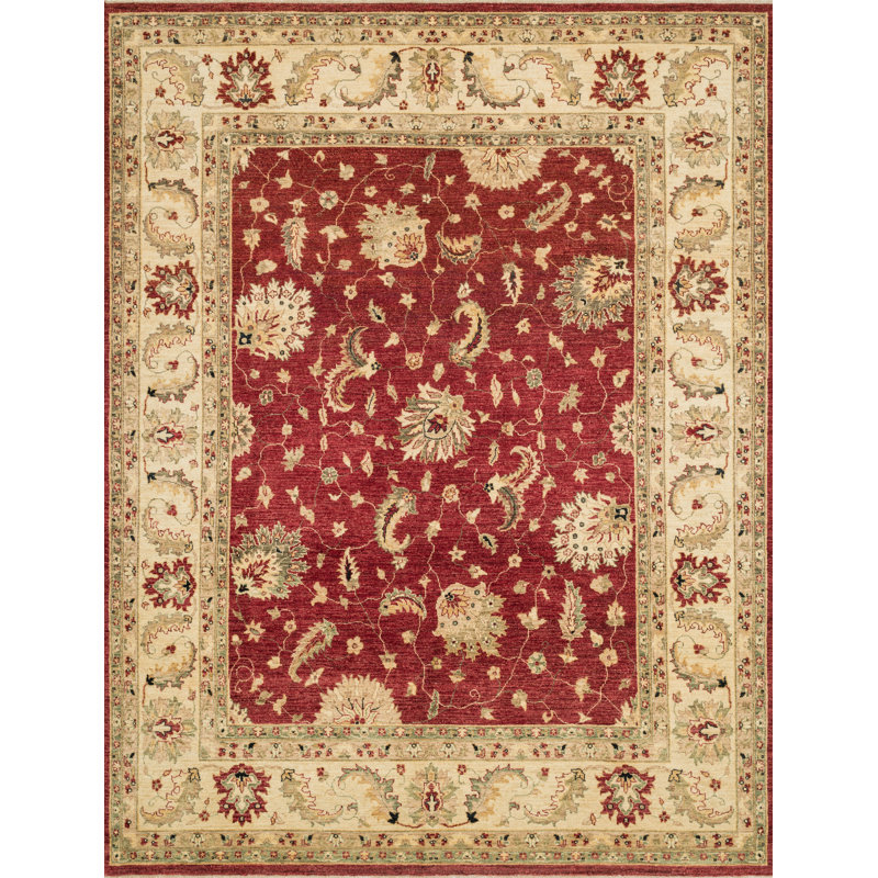 Durden Wool Oriental Area Rug, Rectangle 2' x 3'