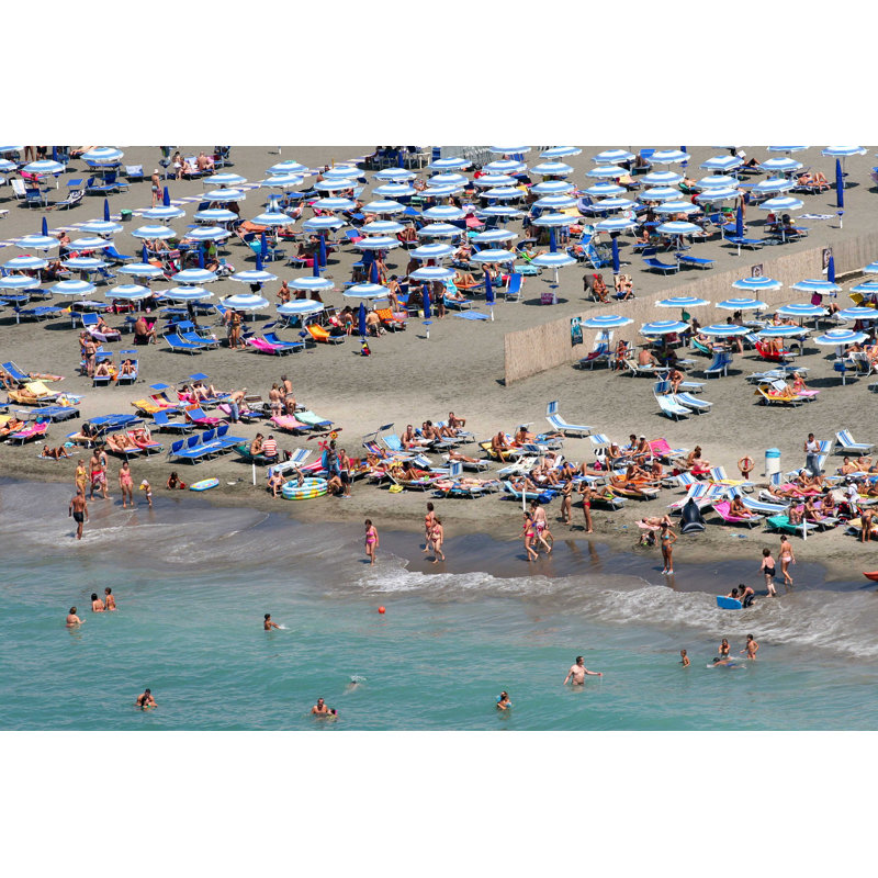 Ostia Lido Beach - Photographie sur toile tendue, L 12 po x H 8 po