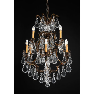 9 - Light Candle Style Empire Chandelier