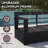Abdullah 5-Person Modern Aluminum Patio Furniture Set with Fire Pit Table, 3-Seat Sofa & 2 Single Chairs with Gray Cushions-1085314451