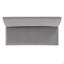 Banc rembourré gris avec dossier