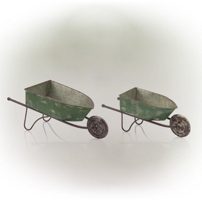 Shadforth Metal Wheelbarrow Planter