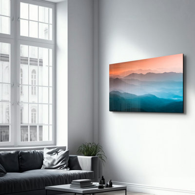 Elegant Tempered Glass Painting, 27.6 x 43.3 Inches | 100% Tempered Glass, Thickness: 0.16 Inches | UV Printed Artwork, Perfect for Home Decor & Modern Interiors, Stunning Visuals for Any Room