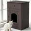 Table d'appoint multi-fonctionnelle pour litière pour chat