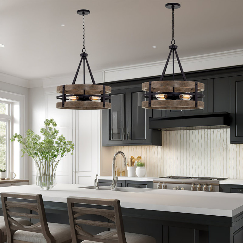 Altrincham 4 - Light Dimmable Drum Chandelier