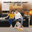 Canapé modulaire LoveSeat Cloud, canapé en velours côtelé, ensemble 2 pièces sans assemblage requis-297653752-297653753