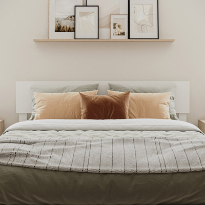 Daurice Solid Wood Panel Headboard