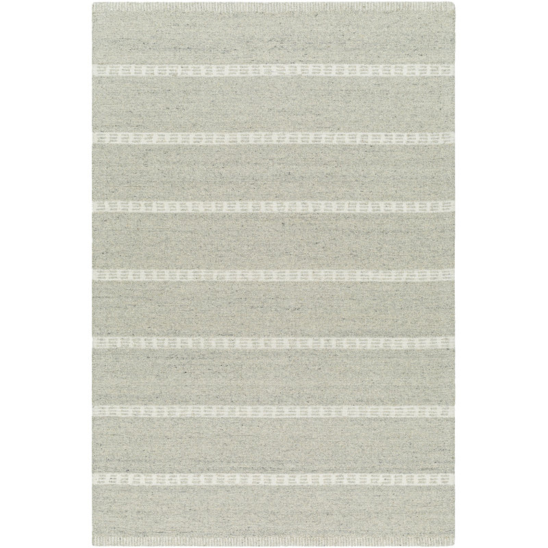 Wool Striped Rug, Rectangle 5' x 7'6"
