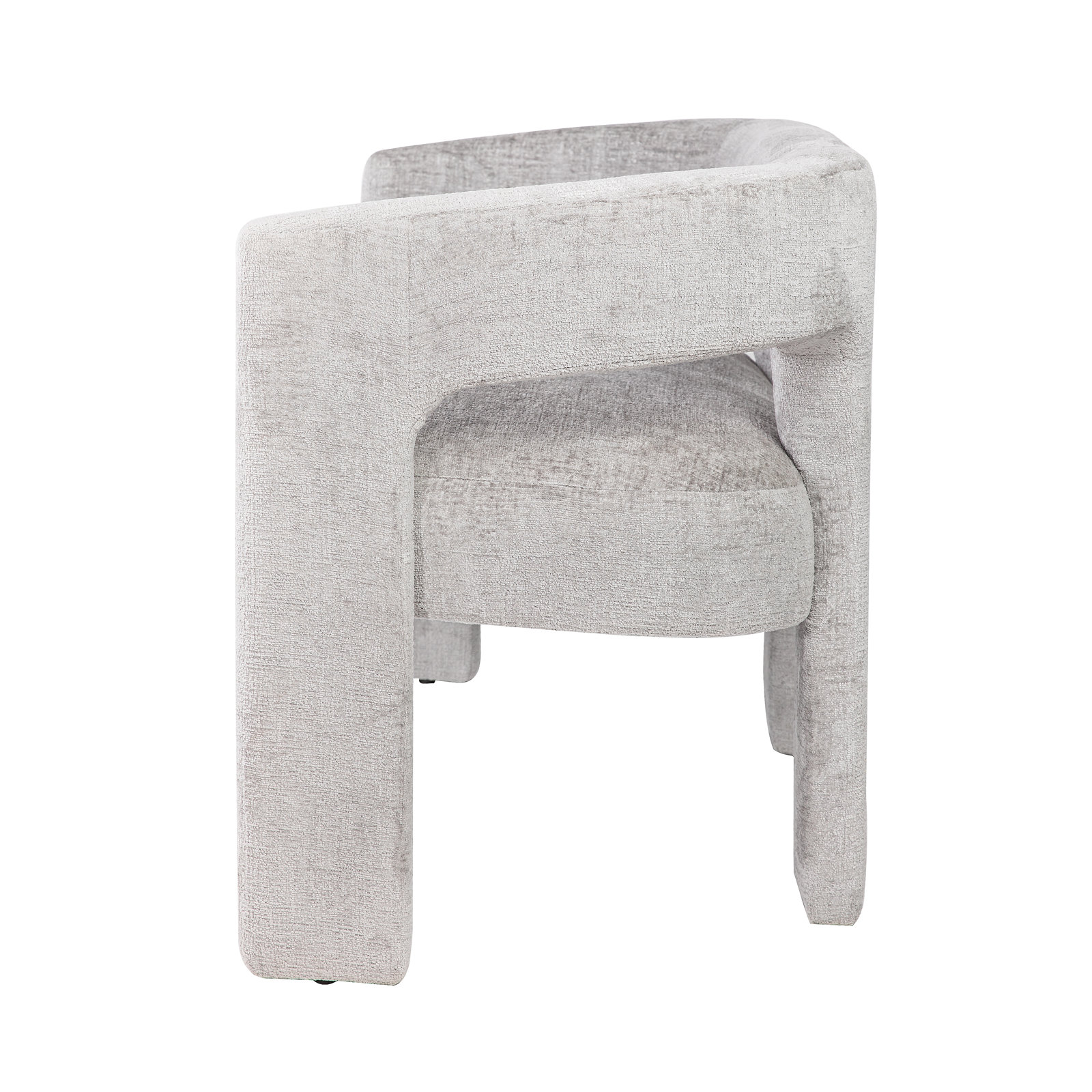 Anouchka Bench, Gwen Gray Microsuede