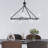 8-light 42"W Metal And Moon Glass Wagon Wheel Shaded Chandelier For Living Room/Bedroom-787679492