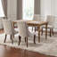 Rayon Cloth Flocking Solid Wood Upholstered Dining Chairs-2049578177