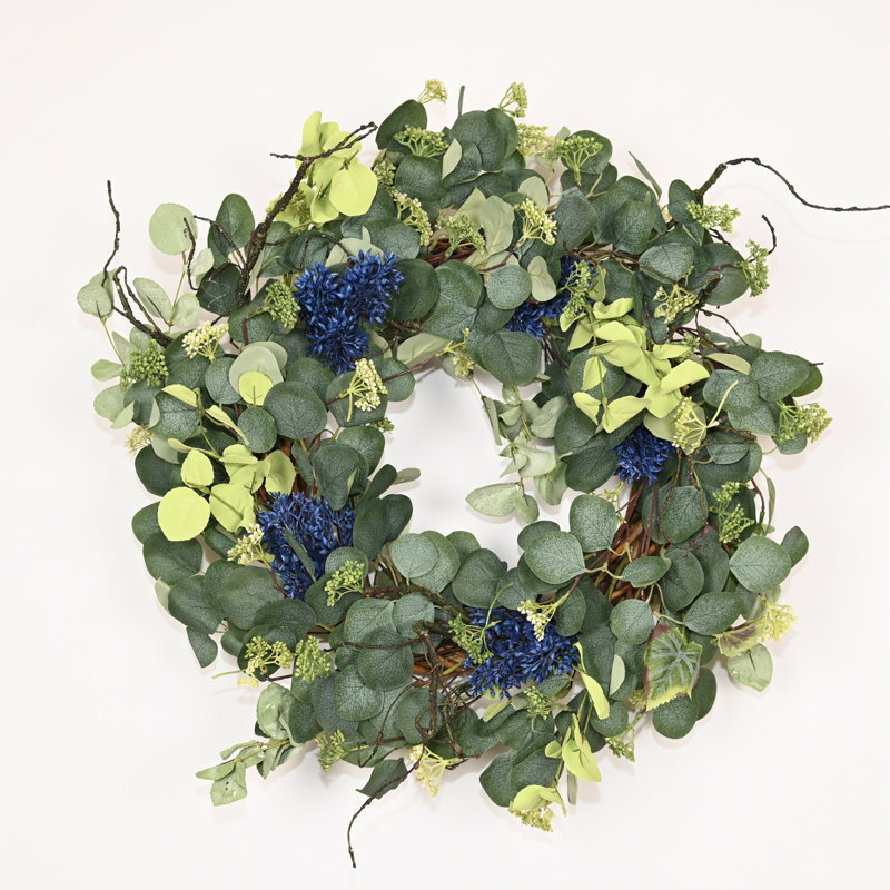 Couronne florale 24 po Eucalyptus