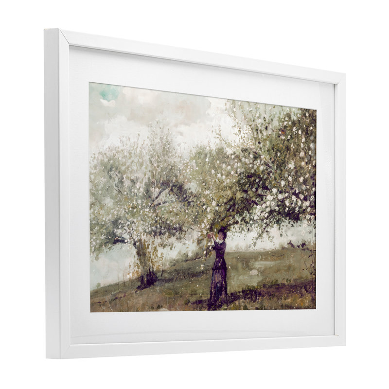 «Vintage Gathering Spring Blossoms», reproduction encadrée sous verre, design par Leah Straatsma, 17 x 23