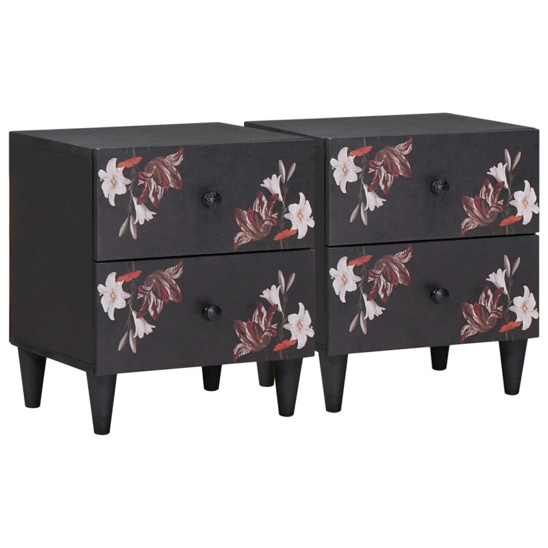 40cm W Solid Wood Bedside Table