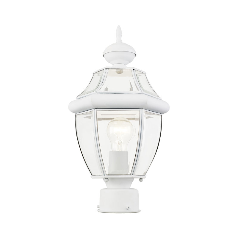 Tête de lanterne câblée à 1 lumière H 16,5 po Arelene, Blanc