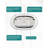 Acrylic Freestanding Bathtub-Acrylic Soaking Tubs, Oval Shape Freestanding Bathtub With Chrome Overflow And Pop-Up Drain