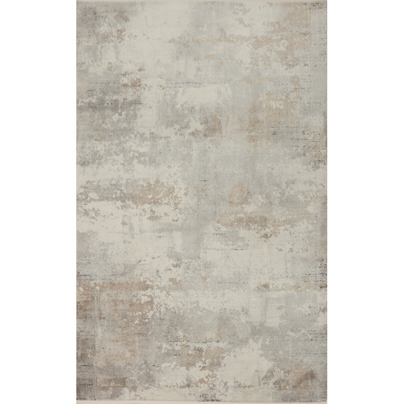 Tapis oriental contemporain abstrait 5 x 7