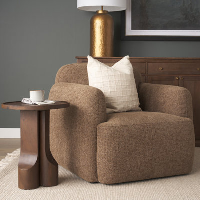  Ensemble de dix-sept fauteuils en tissu brun