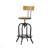 Oswalt Swivel Adjustable Height Counter Stool with Metal Frame