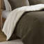 Édredon simple en chenille tricoté gaufré, rembourrage, 2 taies décoratives assorties, revers, lavage en machine, ensemble de literie brun, 100%, réversible, lavable-116012047