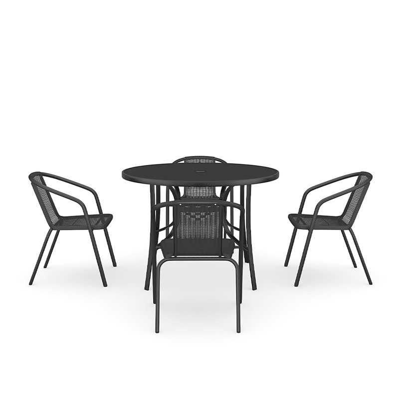 4 - Person Patio Dining Set with Round Table
