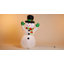 Bonhomme de neige gonflable de Noël de 6 pi de haut avec lumières DEL intégrées, bonhomme de neige gonflable de Noël avec chapeau magique