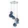 Cheleb 6 - Light Polished Chrome Cluster Pendant
