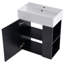 Meuble-lavabo flottant moderne avec lavabo en céramique parfait pour les petites salles de bain-441301244