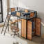 Lit mezzanine avec bureau intégré et garde-robe-1511269829
