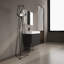 Meuble-lavabo autoportant avec lavabo en résine