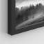 «Forest Trees Black and White Misty Mountain Range» sur papier-98266153-98266155