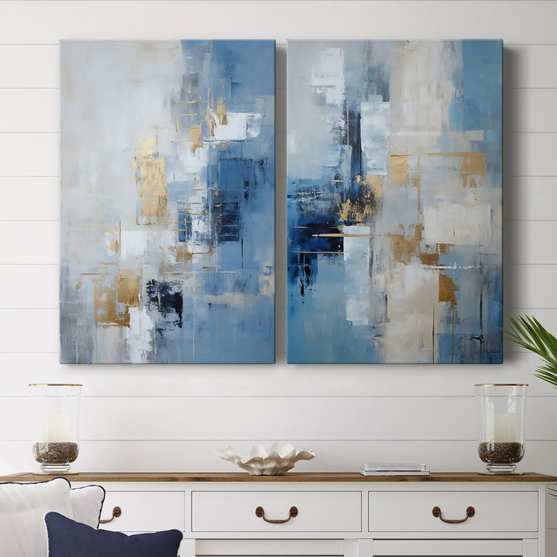 ABSTRACT Series Dxxvi - Toile tendue avec châssis de qualité supérieure - Prêt à être accroché