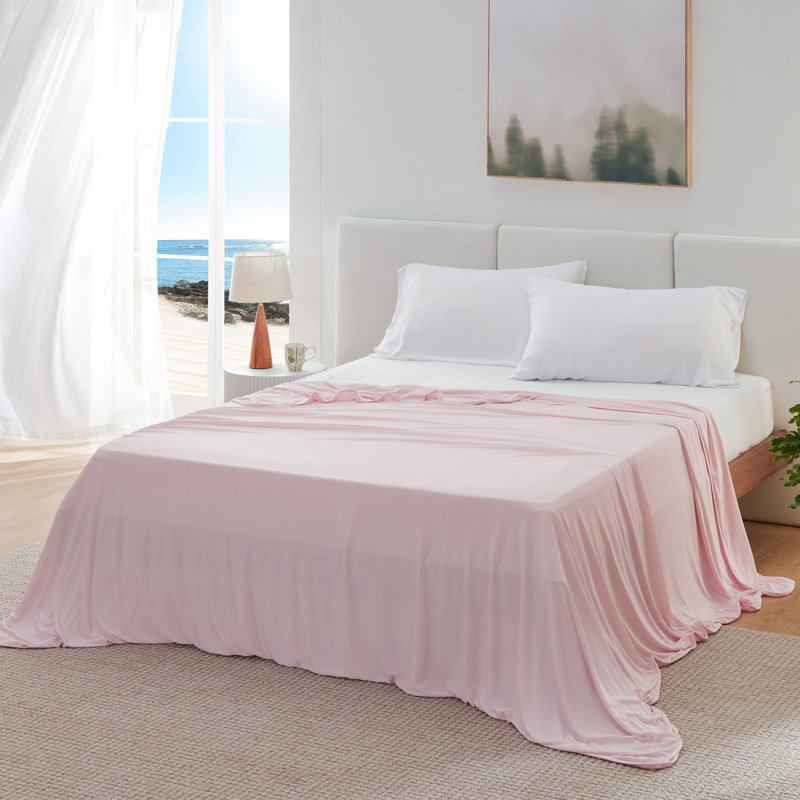 Couvre-lit rafraîchissant pour les dormeurs chauds, literie d'été froide et froide Ice-Chill Thin, Grand, Rose